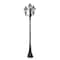 Z-Lite Westover 3 Light Outdoor Post Mount Fixture, 33.25in. W x 125.75in. H, Black 580PHB-4-564P-BK - alternate 3